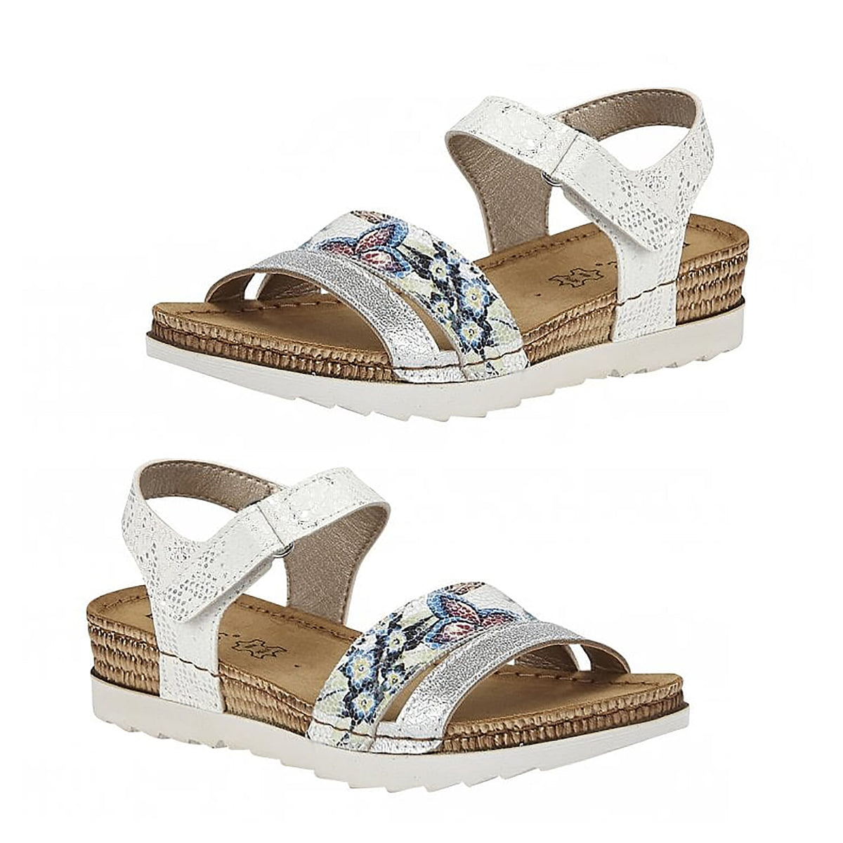 Lotus Prato Velcro Sandals in White Colour 3614847 1
