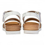 Lotus Prato Velcro Sandals (Size 6) - White