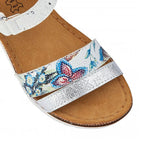 Lotus Prato Velcro Sandals (Size 6) - White