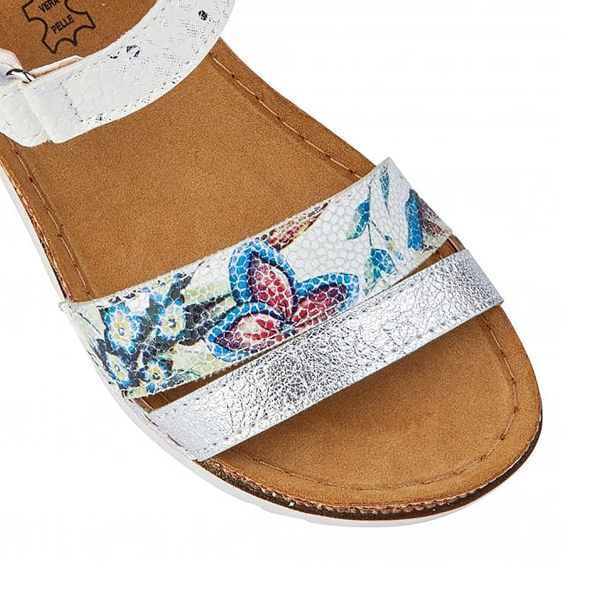 Lotus Prato Velcro Sandals in White Colour 3614847 3