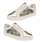 Lotus Siama Floral Trainers (Size 3) - White