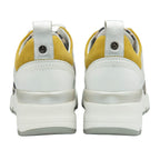 Lotus Sapphire Zebra Pattern Wedge Trainers (Size 7) - White & Yellow