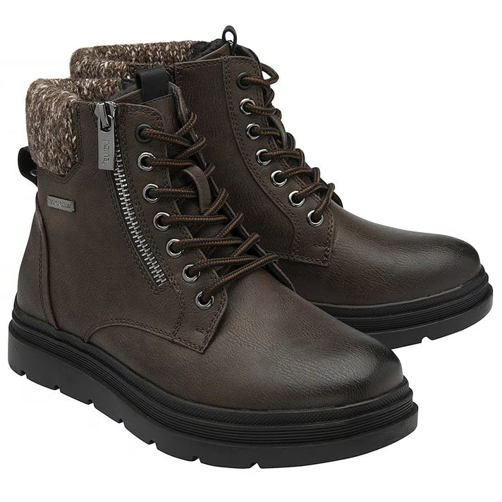 Lotus Saundra Ladies Lace Up Ankle Boots (Size 3) - Mustard 8378402 1