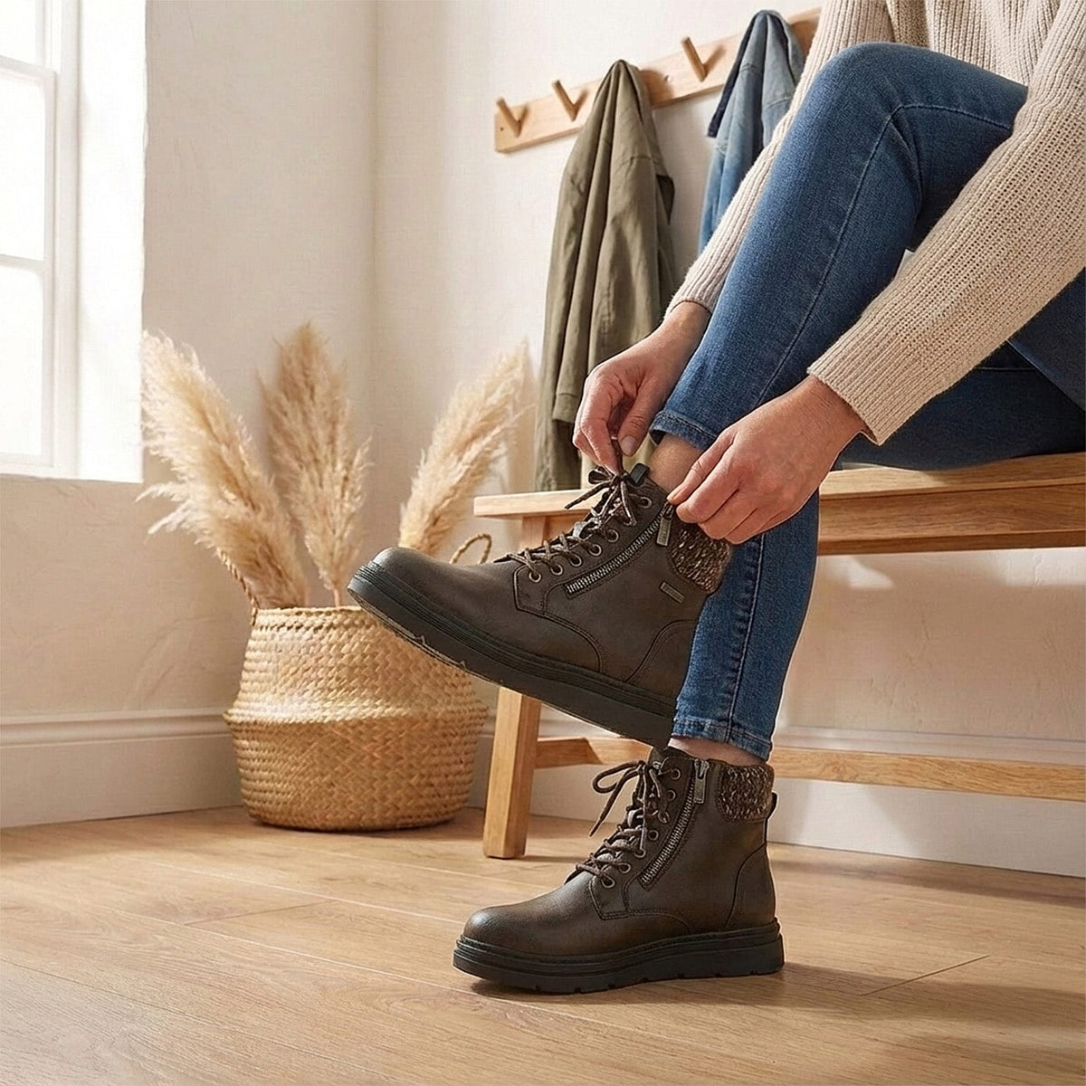 Lotus Saundra Ladies Lace Up Ankle Boots (Size 4) - Brown V32643494 2
