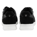 Lotus Snake Print Sheryl Leather Casual Trainers (Size 8) -Black