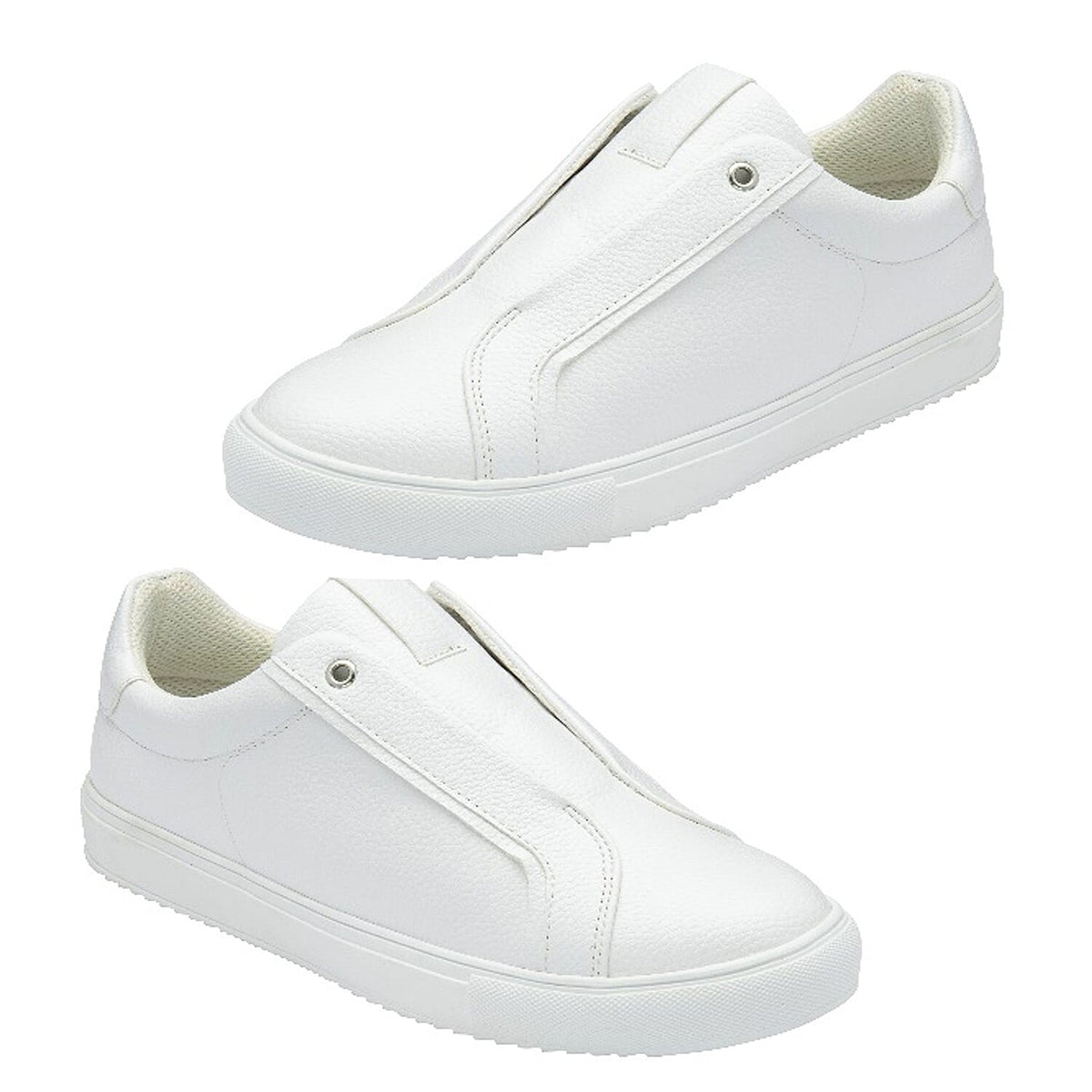Lotus White Leon Slip-On Shoes (Size - 4) 8180640 0