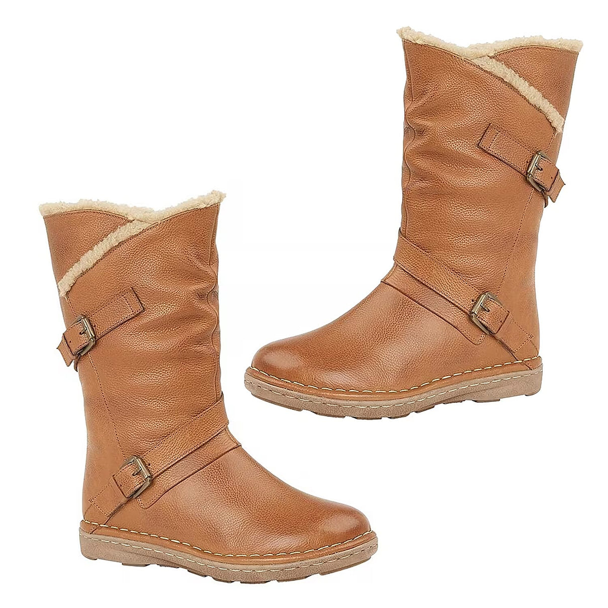 Lotus Women Jolanda II Mid-Calf Slouch Boots (Size 3) - Tan 8305250 0