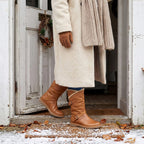 Lotus Women Jolanda II Mid-Calf Slouch Boots (Size 3) - Tan