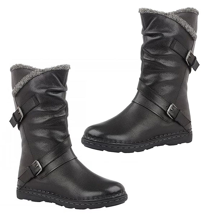 Lotus Women Jolanda II Mid-Calf Slouch Leather Boots (Size 4) - Tan 8305251 1