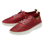 Lotus Womens Leather Tassia Lace-Up Shoes (Size 5) - Pink