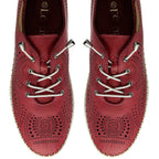Lotus Womens Leather Tassia Lace-Up Shoes (Size 5) - Pink