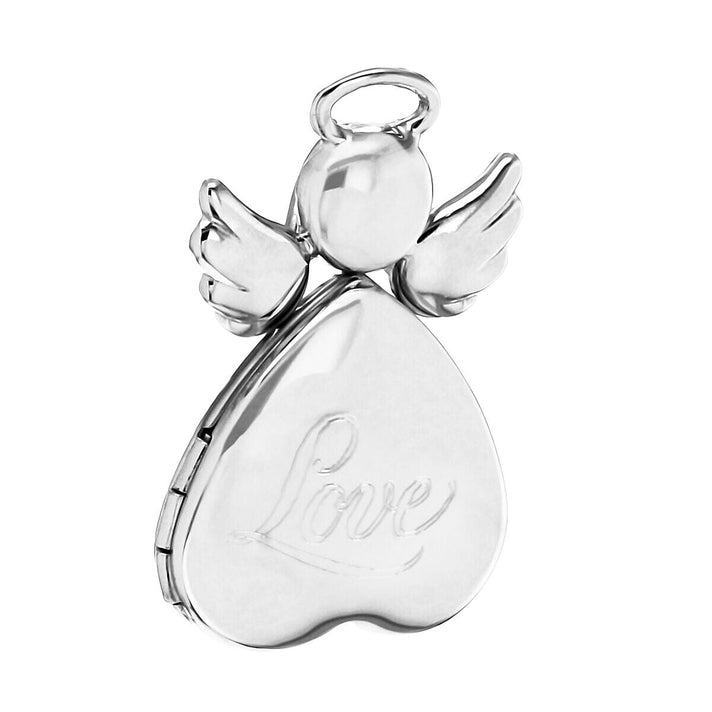 Sterling Silver 16mm x 25mm Love Heart Angel Locket 7318179 1