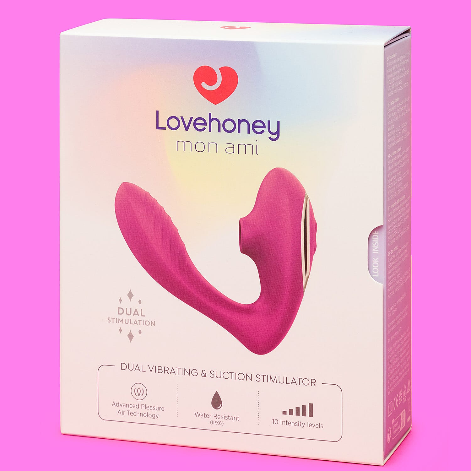 Lovehoney Mon Ami Dual Suction and Vibrating Stimulator 8241200 0