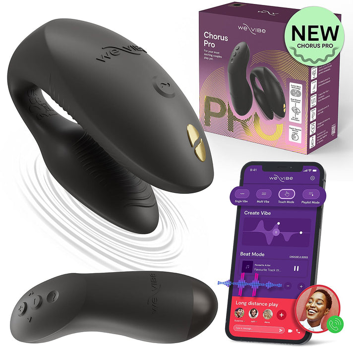 Lovehoney We-Vibe Chorus Pro Couples Vibrator Satin - Black 8413977 1
