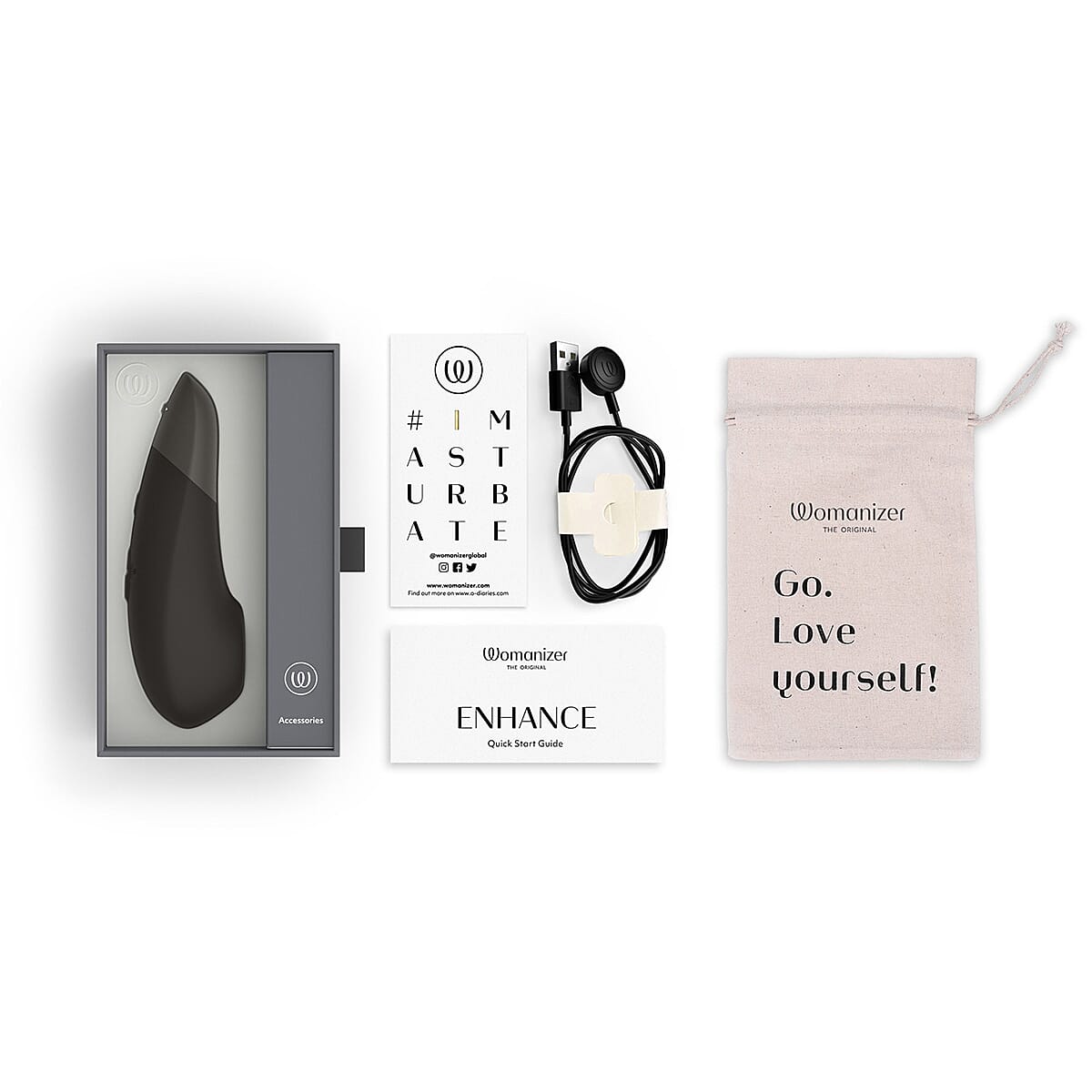 Lovehoney Womanizer Enhance - Black 8351082 6