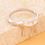 Lucy Q Bamboo Collection - Rhodium Overlay Sterling Silver Ring