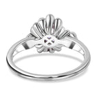 LucyQ Bubble Collection - Premium Tanzanite Ring in Rhodium Overlay Sterling Silver