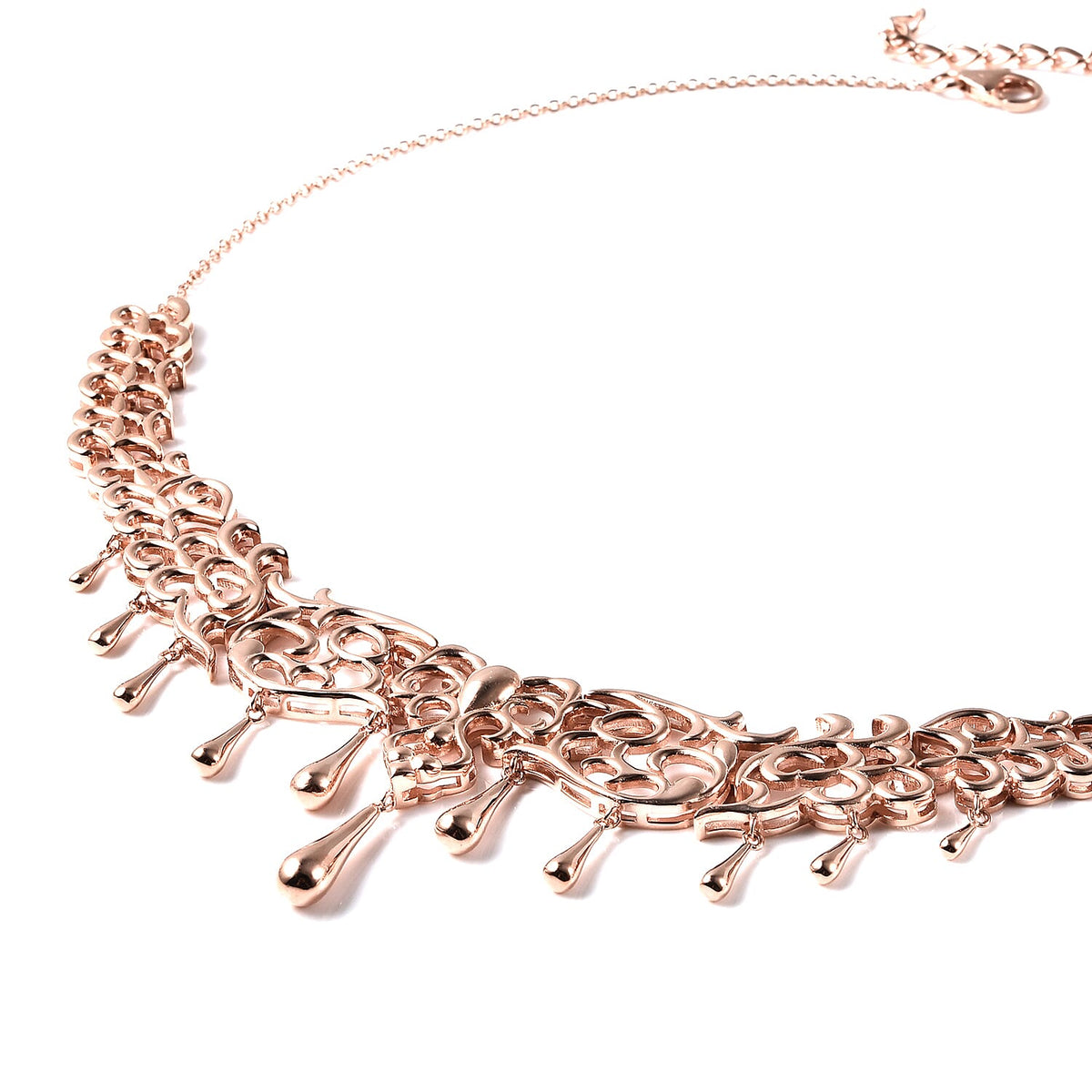 Lucy Q Drip Collection - Necklace Size 16 in Rose Gold Plated Sterling Silver, Silver 34.00 gms 3833381 2