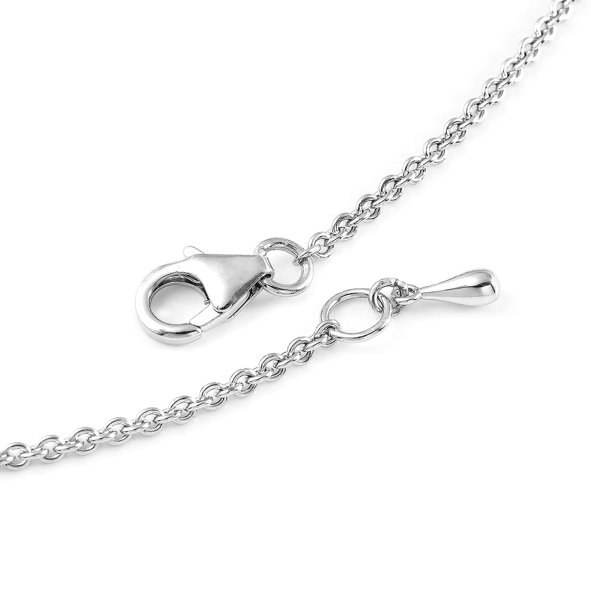 Lucy Q Flame Collection - African Ruby (FF) Necklace (Size 20) in Rhodium Overlay Sterling Silver 10.23 Ct. 3855161 5