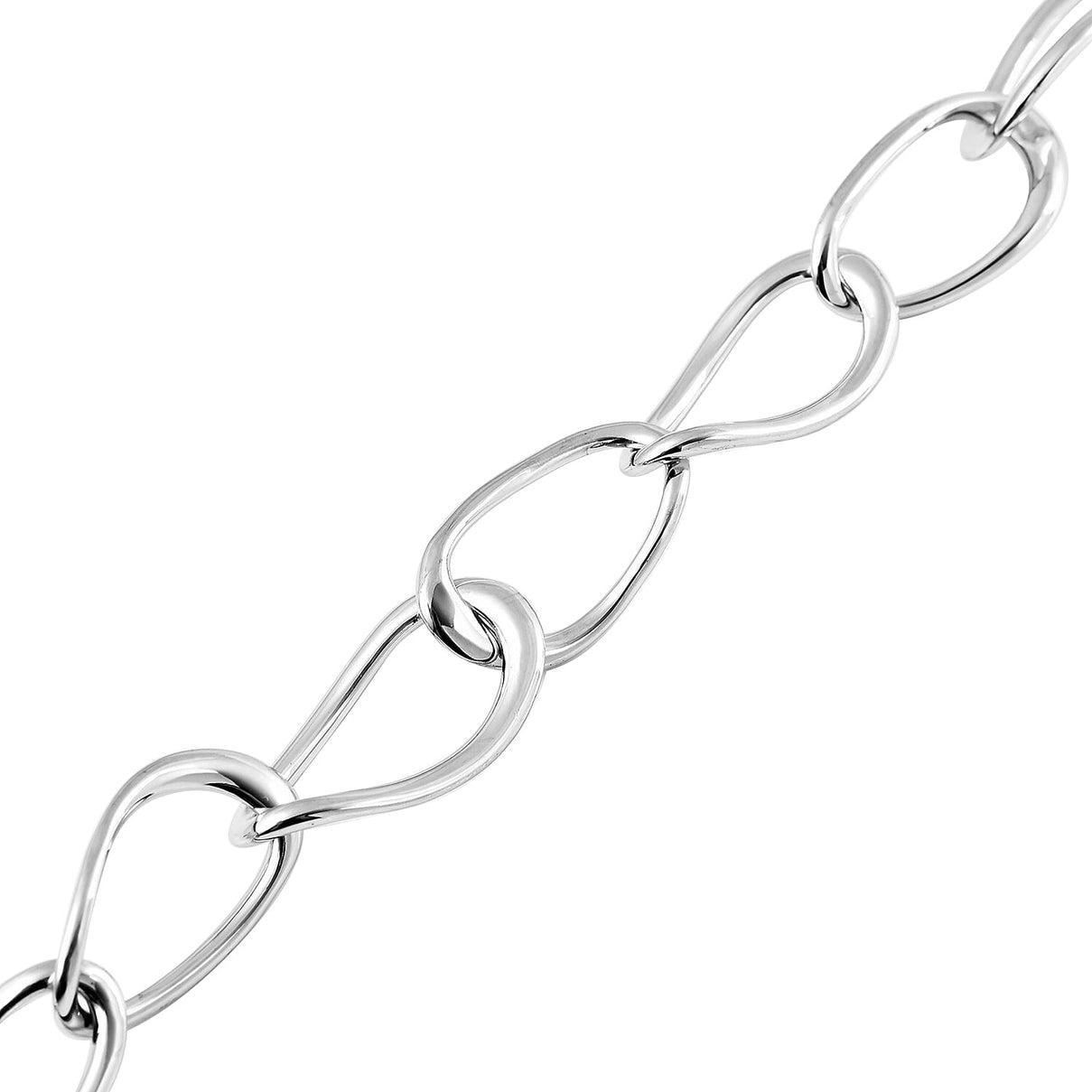 Lucy Q Fluid Collection - Rhodium Overlay Sterling Silver Bracelet (Size 8) with T Bar Lock. 3847988 4