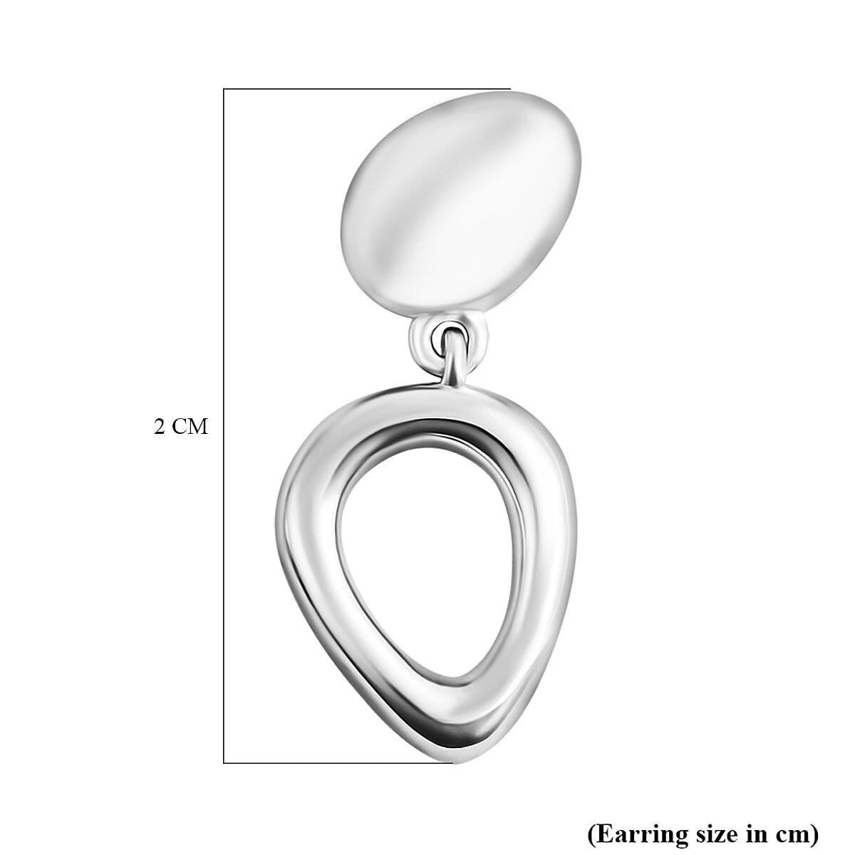 Lucy Q Fluid Collection - Rhodium Overlay Sterling Silver Dangling Earrings (With Push Back) 7061899 4