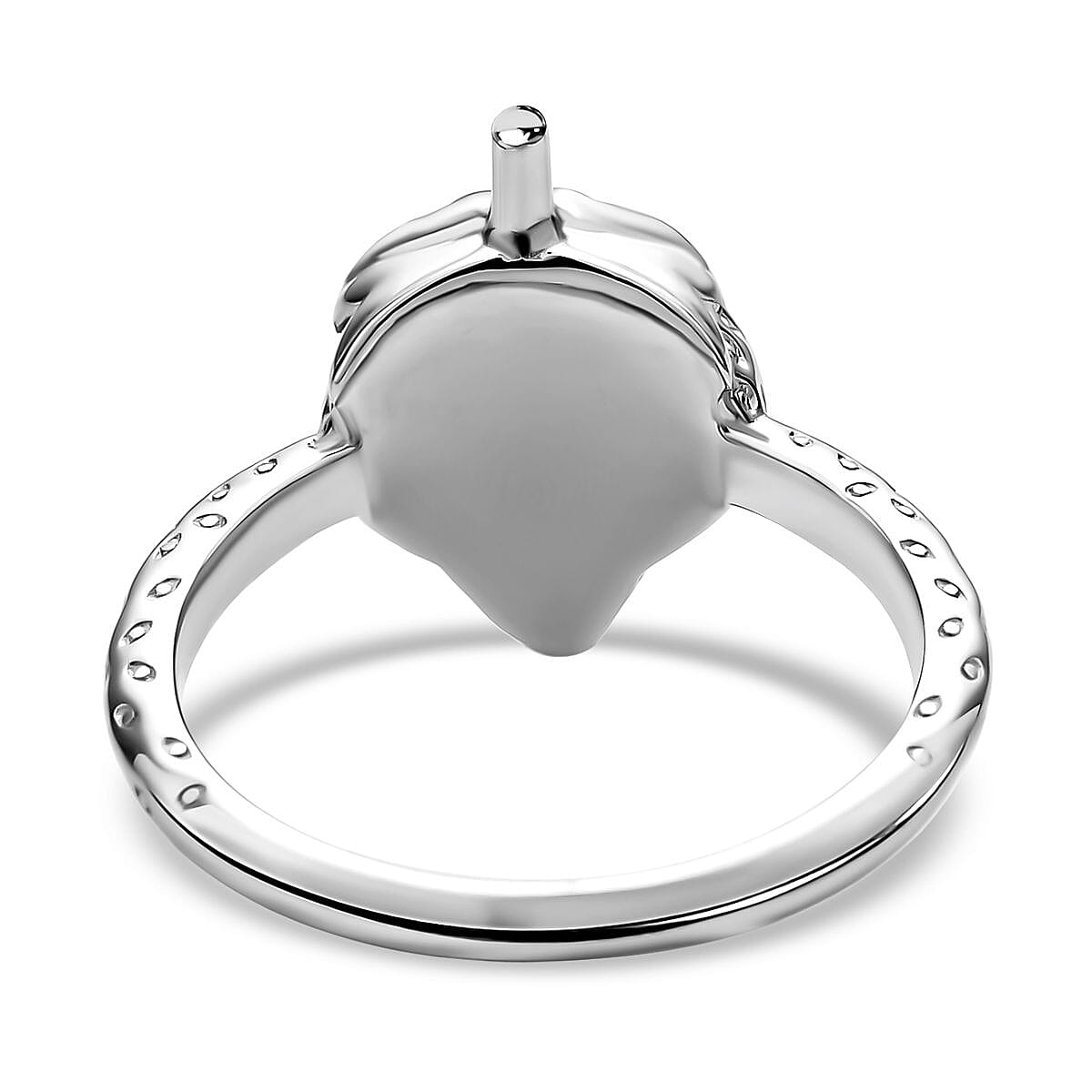 Lucy Q Delicious Collection - Rhodium Overlay Sterling Silver Strawberry Ring 7273559 8