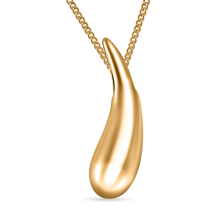 Lucy Q Drip Collection - Drop Pendant with Chain (Size 18) in 18K Vermeil Yellow Gold Plated Sterling Silver 4269440 1