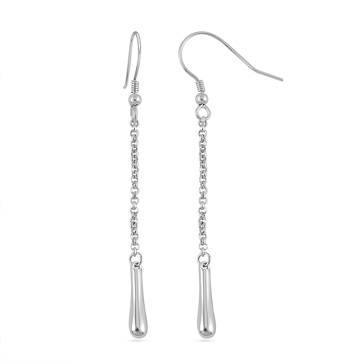 Lucy Q Drop Collection - Rhodium Overlay Sterling Silver Drop Earrings 7683664 0