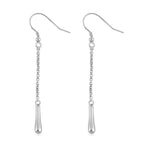 Lucy Q Drop Collection - Rhodium Overlay Sterling Silver Drop Earrings