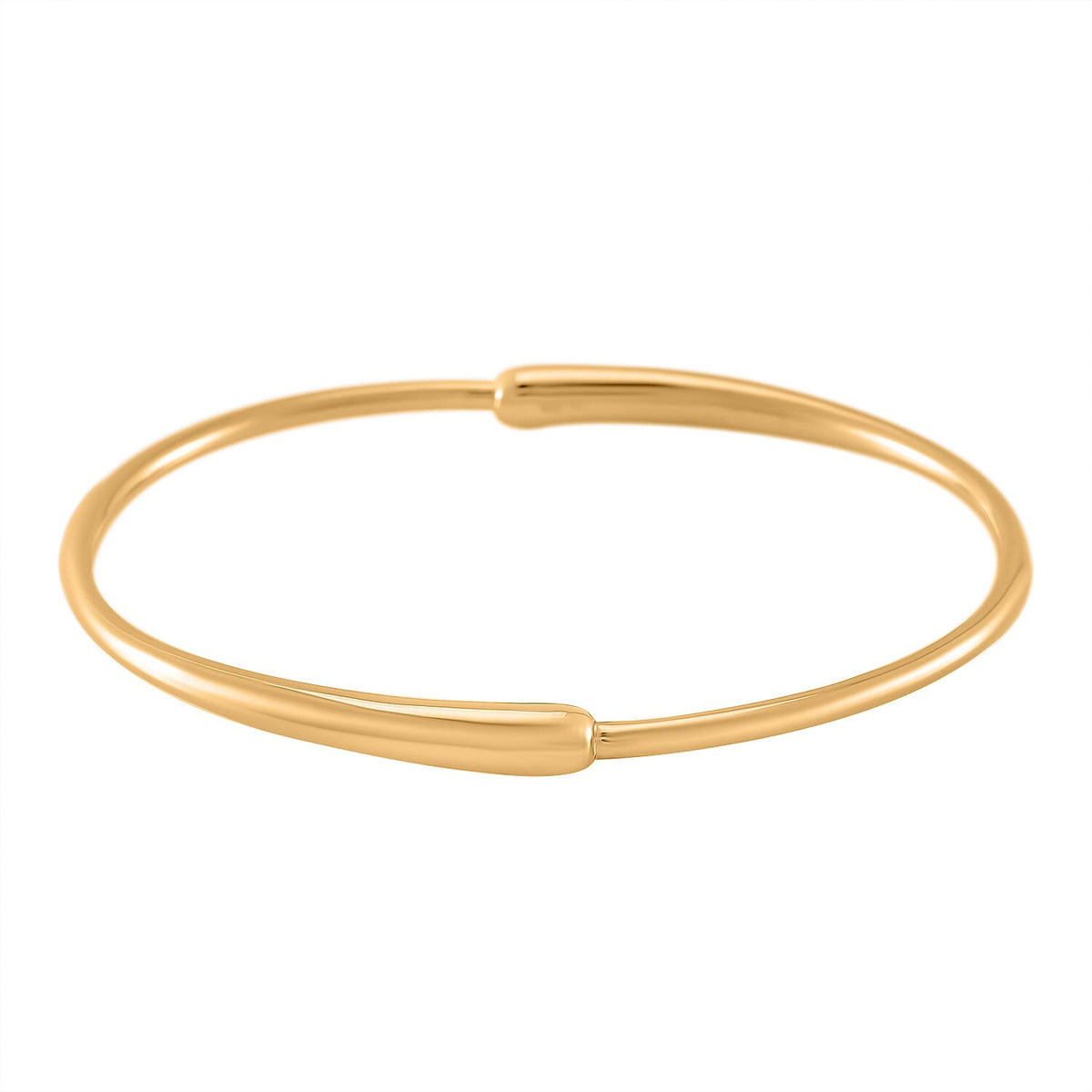 LUCY Q - Drop Link Collection Openable Full Bangle (Size - 6.75) in 18K Vermeil Yellow Gold Over Sterling Silver 8030459 0