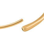 LUCY Q - Drop Link Collection Full Bangle (Size - 7.5) in 18K Vermeil Yellow Gold Plated Sterling Silver, Silver Wt. 17.50 Gms.