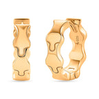 Lucy Q Hoop Earring in 18K Vermeil Yellow Gold Plated Sterling Silver