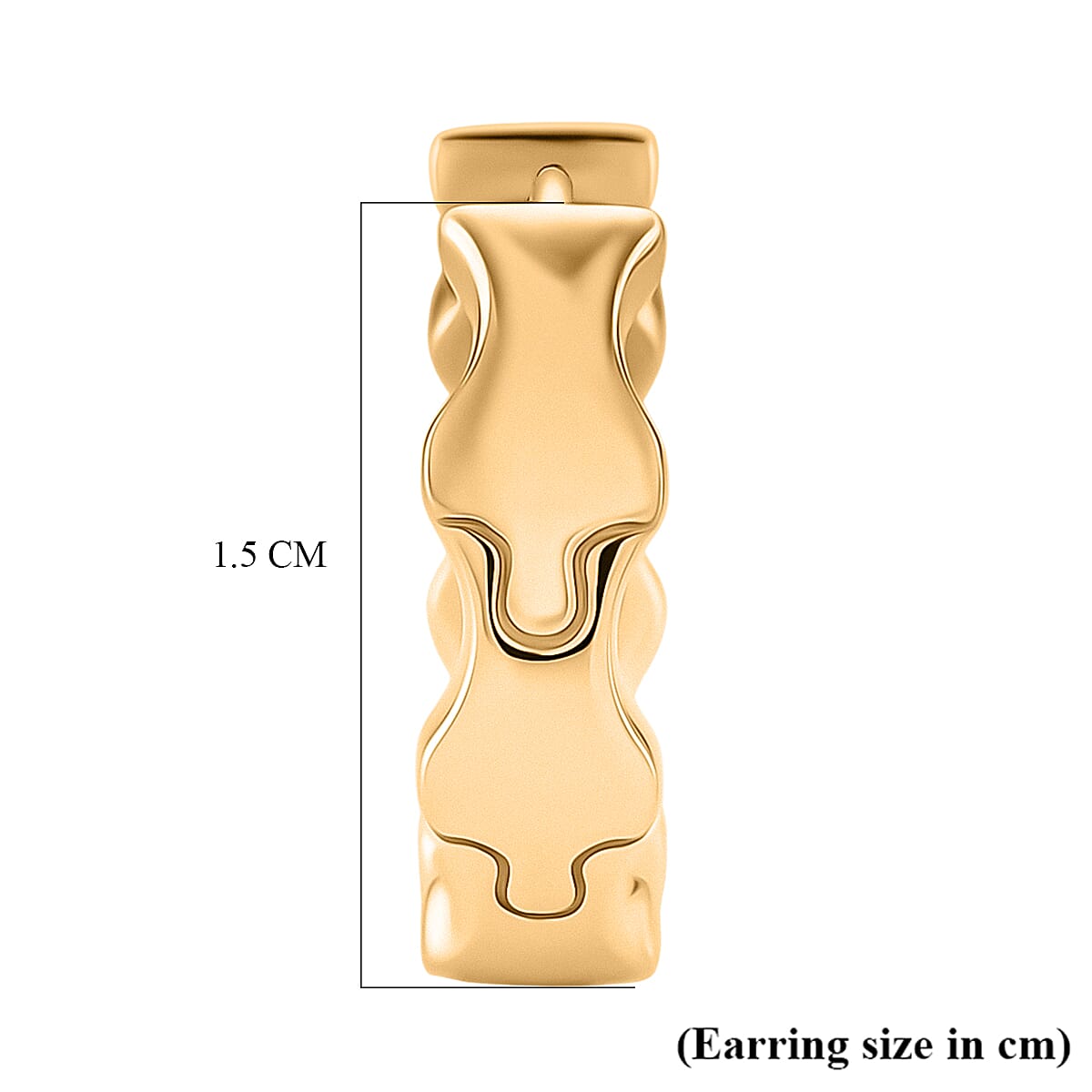 Lucy Q Hoop Earring in 18K Vermeil Yellow Gold Plated Sterling Silver 8342111 5