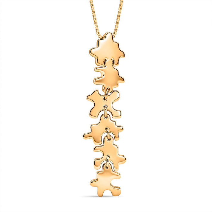 Lucy Q Jigsaw Collection - Puzzle Pieces Pendant with Chain (Size 18) in 18K Vermeil Yellow Gold Plated Sterling Silver 4438667 1