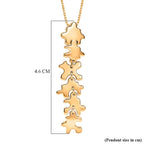 Lucy Q Jigsaw Collection - Puzzle Pieces Pendant with Chain (Size 18) in 18K Vermeil Yellow Gold Plated Sterling Silver
