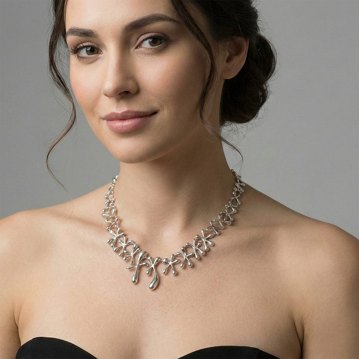 Lucy Q Necklace (Size 16-4 EXT) in Rhodium Overlay Sterling Silver, Silver Wt. 50.00 Gms 8192303 2