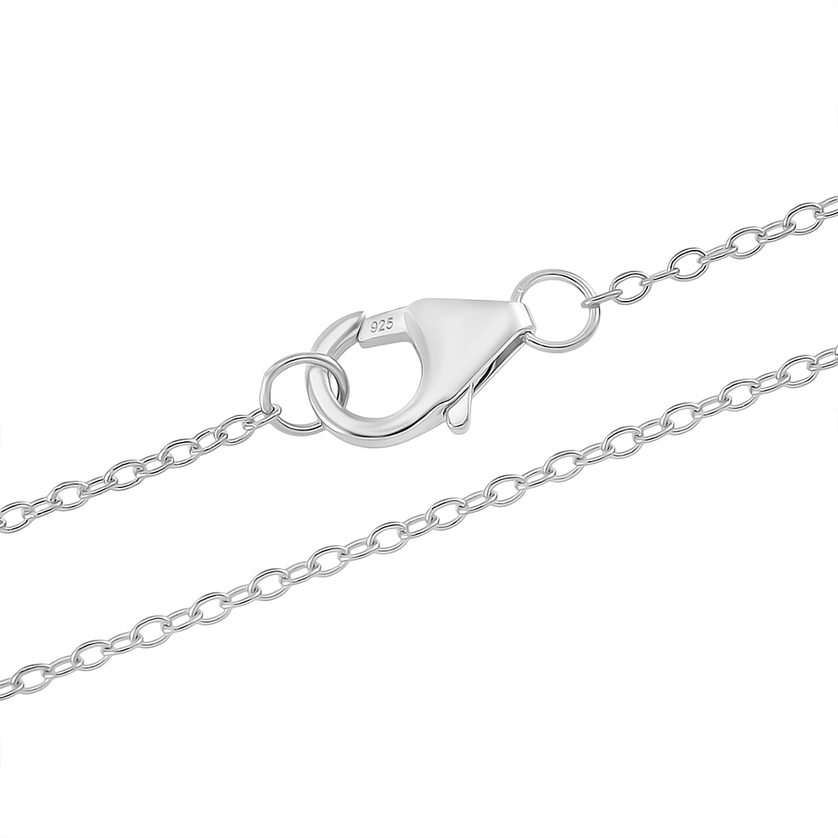 Lucy Q - Air Drip Collection Openwork Teardrop Pendant with Chain (Size 16-18) in Rhodium Overlay Sterling Silver 4360870 5