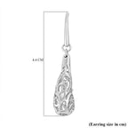 LucyQ Air Drip Filigree Collection - Rhodium Overlay Sterling Silver, Earrings