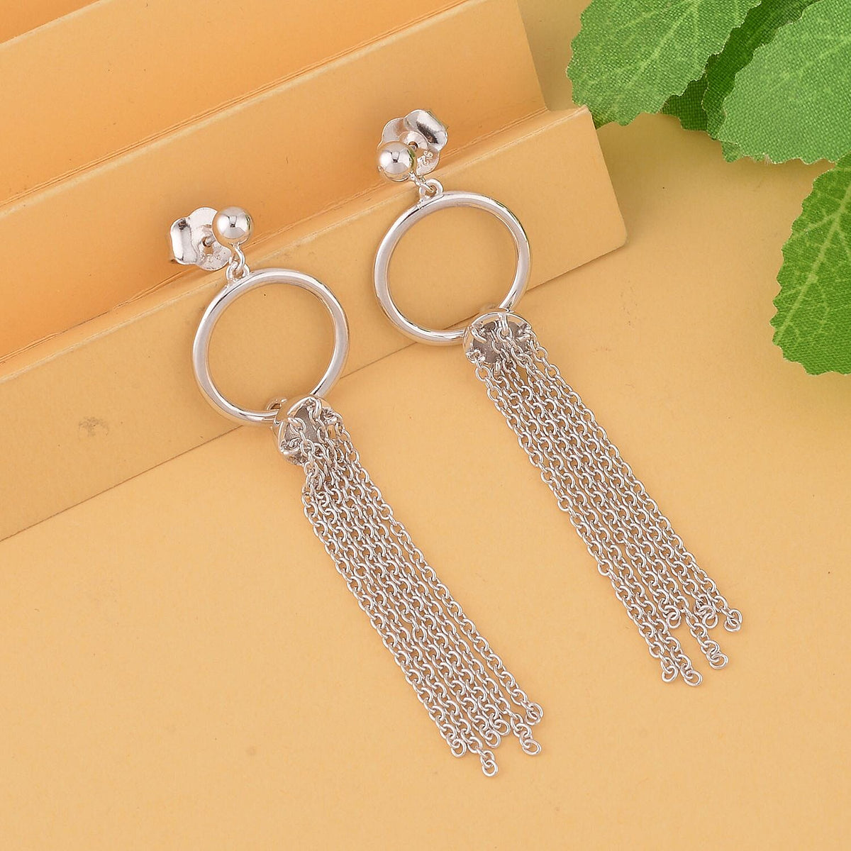 Lucy Q Tassel Collection - Rhodium Overlay Sterling Silver Earrings (with Push Back) 7508813 2