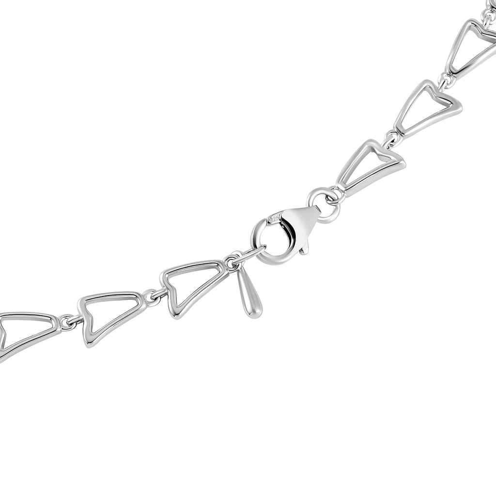 Lucy Q Angel Wing Collection - Rhodium Overlay Sterling Silver Necklace (Size - 20)