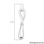 Lucy Q Drip Collection - Earrings in Rhodium Overlay Sterling Silver