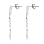 Lucy Q Spider Web Collection - Rhodium Overlay Sterling Silver Dangle Earrings