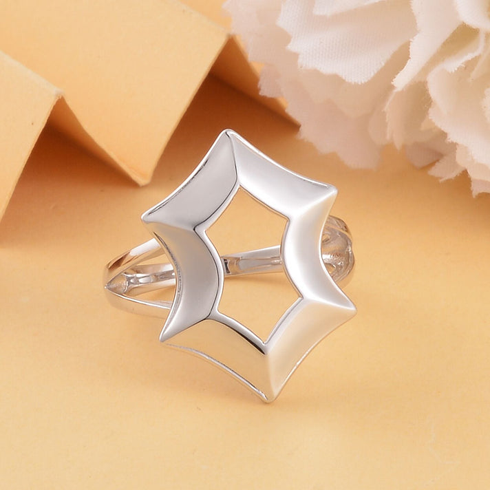 Lucy Q Spider Collection - Rhodium Overlay Sterling Silver Ring 7563800 2