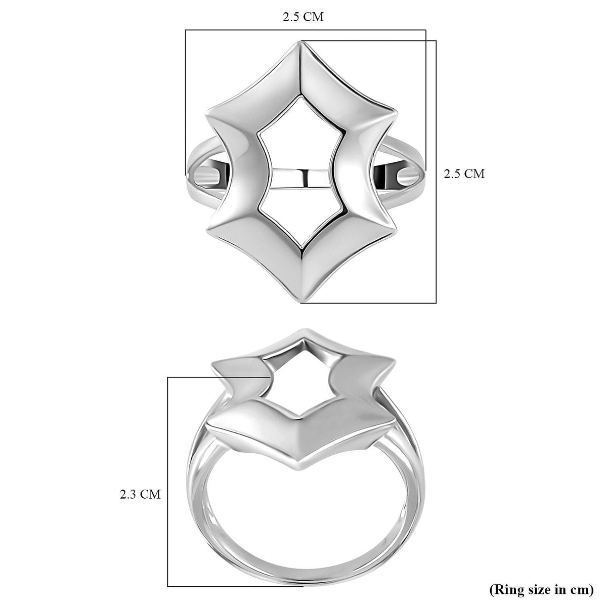 Lucy Q Spider Collection - Rhodium Overlay Sterling Silver Ring 7563800 6