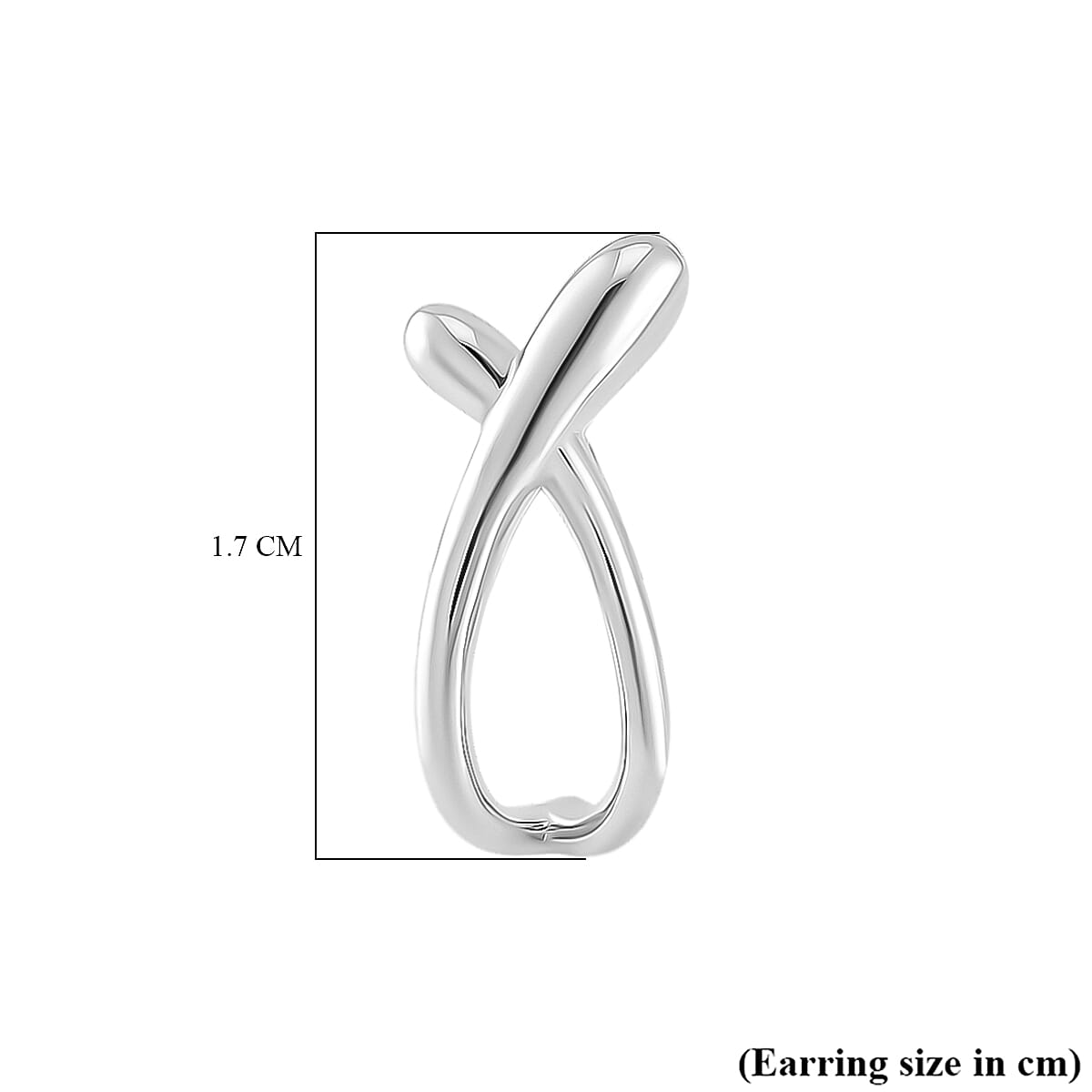 Lucy Q Drip Collection - Stud Push Back Earrings In Rhodium Overlay Sterling Silver 8085939 6