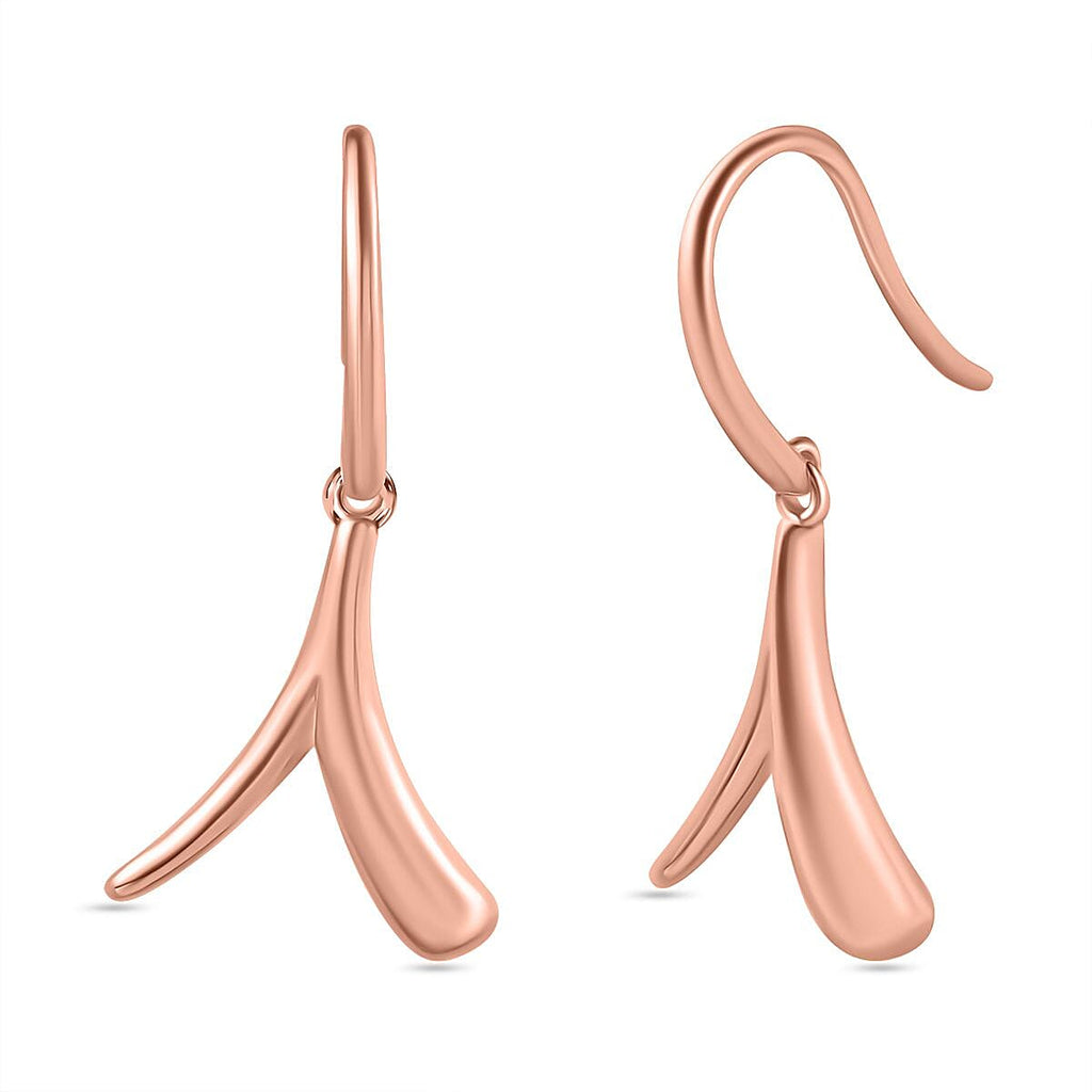 Lucy Q Sycamore Collection - 18K Vermeil Rose Gold Plated Sterling Silver Earrings