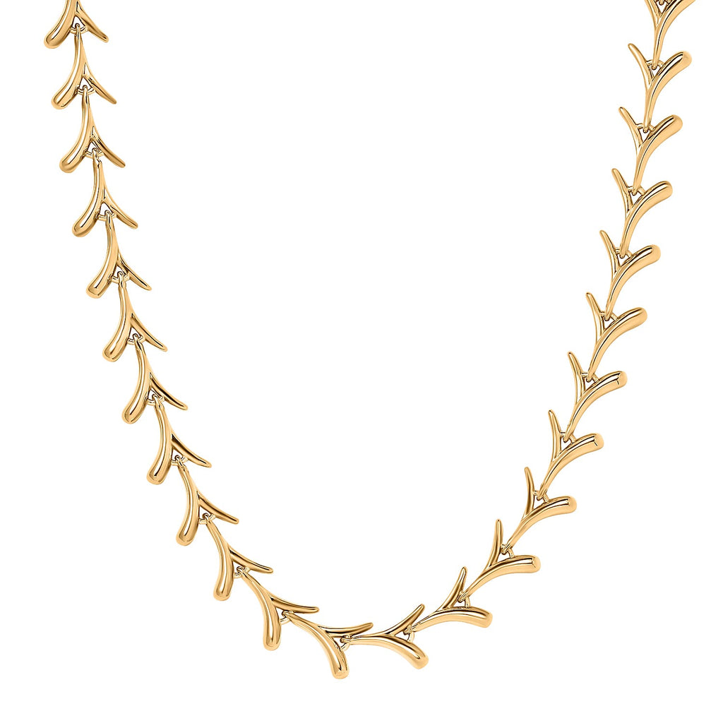 Lucy Q Sycamore Collection - 18K YG Vermeil Plated Sterling Silver Necklace (Size - 20), Silver Wt. 35 Gms