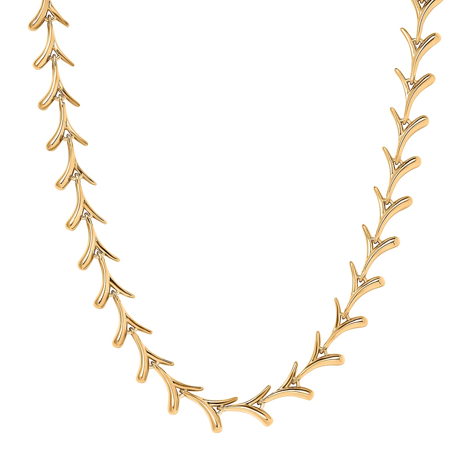 Lucy Q Sycamore Collection - 18K YG Vermeil Plated Sterling Silver Necklace (Size - 20), Silver Wt. 35 Gms 7751328 0