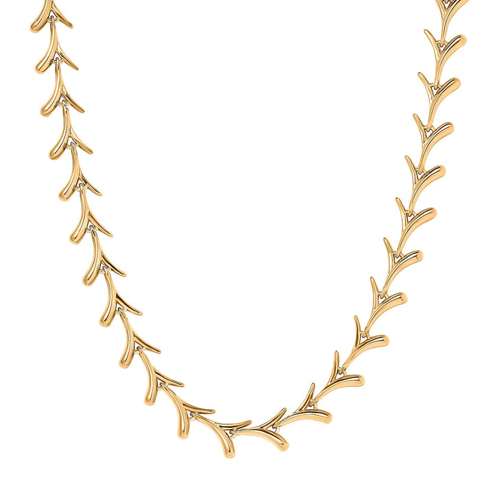 Lucy Q Sycamore Collection - 18K YG Vermeil Plated Sterling Silver Necklace (Size - 20), Silver Wt. 35 Gms 7751328 1