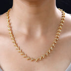 Lucy Q Sycamore Collection - 18K YG Vermeil Plated Sterling Silver Necklace (Size - 20), Silver Wt. 35 Gms